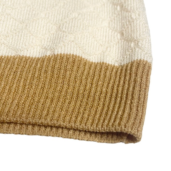 new St John Collection ꧁ Gold Hardware Button Knit Cardigan ꧂ Ivory Textured ꧂ - Picture 12 of 16